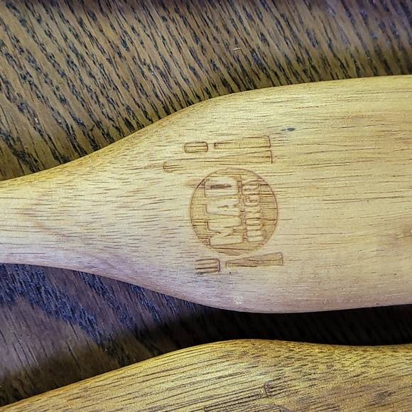 Set of 3 Teak Mad Hungry Kitchen Utensils - Picture 2 of 3
